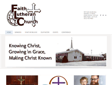 Tablet Screenshot of faithlutheranwatseka.com